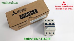 Aptomat 3 Pha Mitsubishi Mcb Bh D6 3p 16a Hang Chat Luong Cao