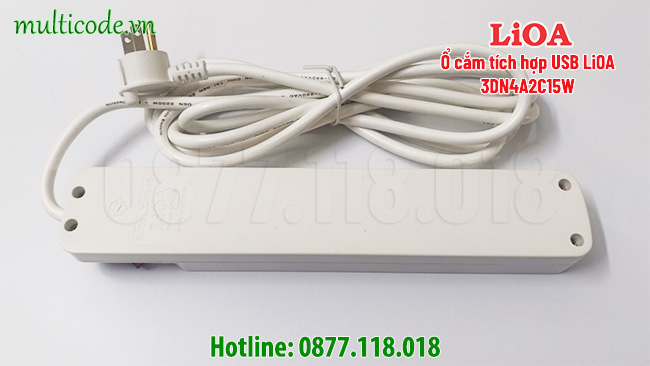 O Cam Co Sac Dien Thoai Lioa 3dn4a2c15w 10a 2200w