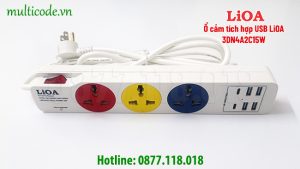 O Cam Da Nang Kem 6 Sac Usb 2a Lioa 3dn4a2c15w