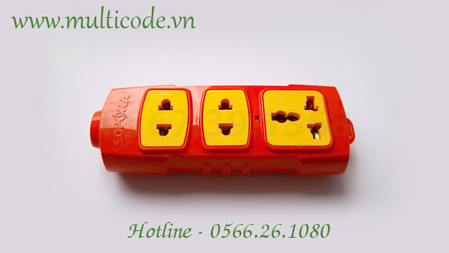 Ổ cắm công suất lớn 3 ổ tiện dụng cho gia đình