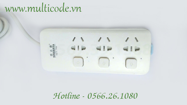 Ổ cắm điện 3 lỗ SINDARTA SDT-706 chất lượng cao