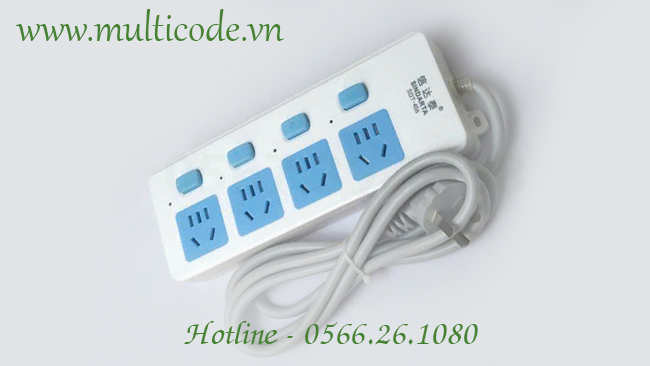 Ổ cắm điện 4 lỗ chân dẹt giá rẻ tại TPHCM