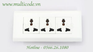 Ổ cắm điện âm tường 3 lỗ đa năng