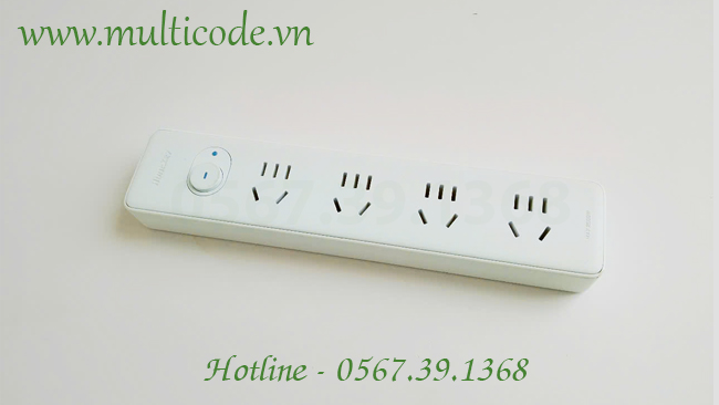 Ổ cắm Huntkey chân dẹt, thiết kế không dây, gọn gàng